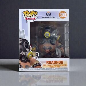 Funko Pop Unopened Roadhog 309 Overwatch 6" Vinyl Figure Gaming Collectible